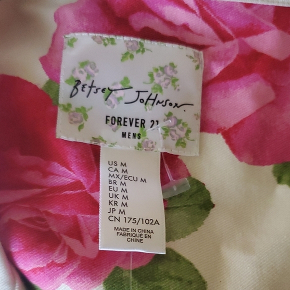 Forever 21 Pink Floral Casual Button Down Shirt - Picture 4 of 7